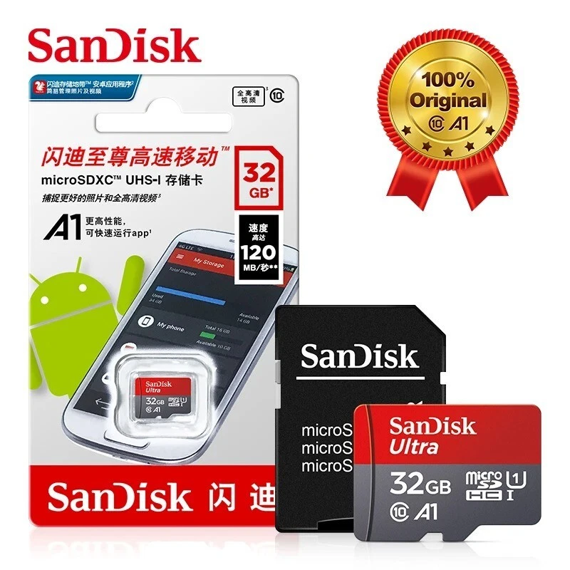 SanDisk Micro SD Card 32GB 150MB/s C10 A1 Phone Tablet Camera Gaming UK Seller - Image 2 of 4