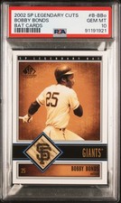 2002 SP LEGEND CUTS BAT CARDS BAT CARDS #B-BBO BOBBY BONDS PSA 10