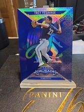 2025 Panini Crusade - Crusade Trey Yesavage, Trey Yesavage #24 Blue Cracked Ice
