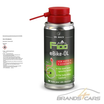 DR WACK 100ml F100 E-BIKE-ÖL FAHRRAD-ÖL KETTEN-ÖL KETTEN-FETT ÖL-SPRAY 52294329