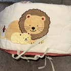 2 Piece Lambs & Ivy Baby Animals Crib Comforter Set In EUC See Photos Red /green — photo 7