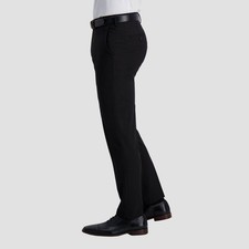 Haggar H26 Men's Premium Stretch Slim Fit Dress Pants - Black 30x30 NWT