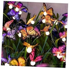 Solar Garden Lights Upgraded Swaying Butterfly Light,Outdoor Light, 2 Pack