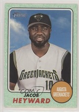 2017 Topps Heritage Minor League Edition Green 31/50 Jacob Heyward #134 5n0