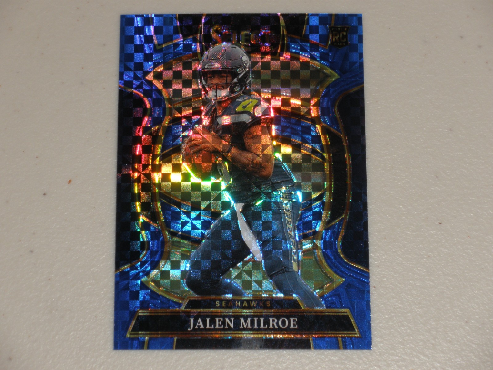 2025 Panini Select Concourse Level Blue Prizm #14 Jalen Milroe 133/249 Rookie RC