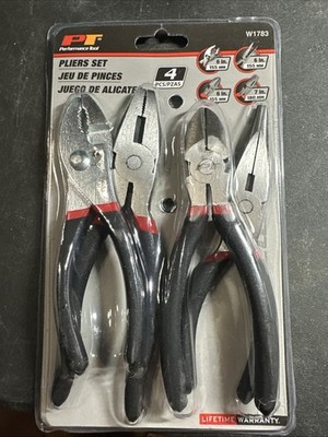 Performance Tool W1783 4 Pc Pliers Set
