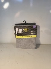 Boys Thermal Underwear Set Grey Size Xl 14-16 . New Pkg Is Slightly Torn