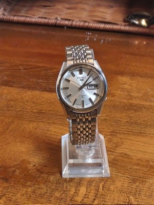 Seiko 5 Vintage Automatic Watch Jubilee Strap Stainless Steel Showa 1970s