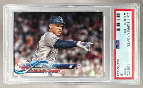143792330 Aaron Judge 2018 Topps Update #US172 All-Star PSA 9