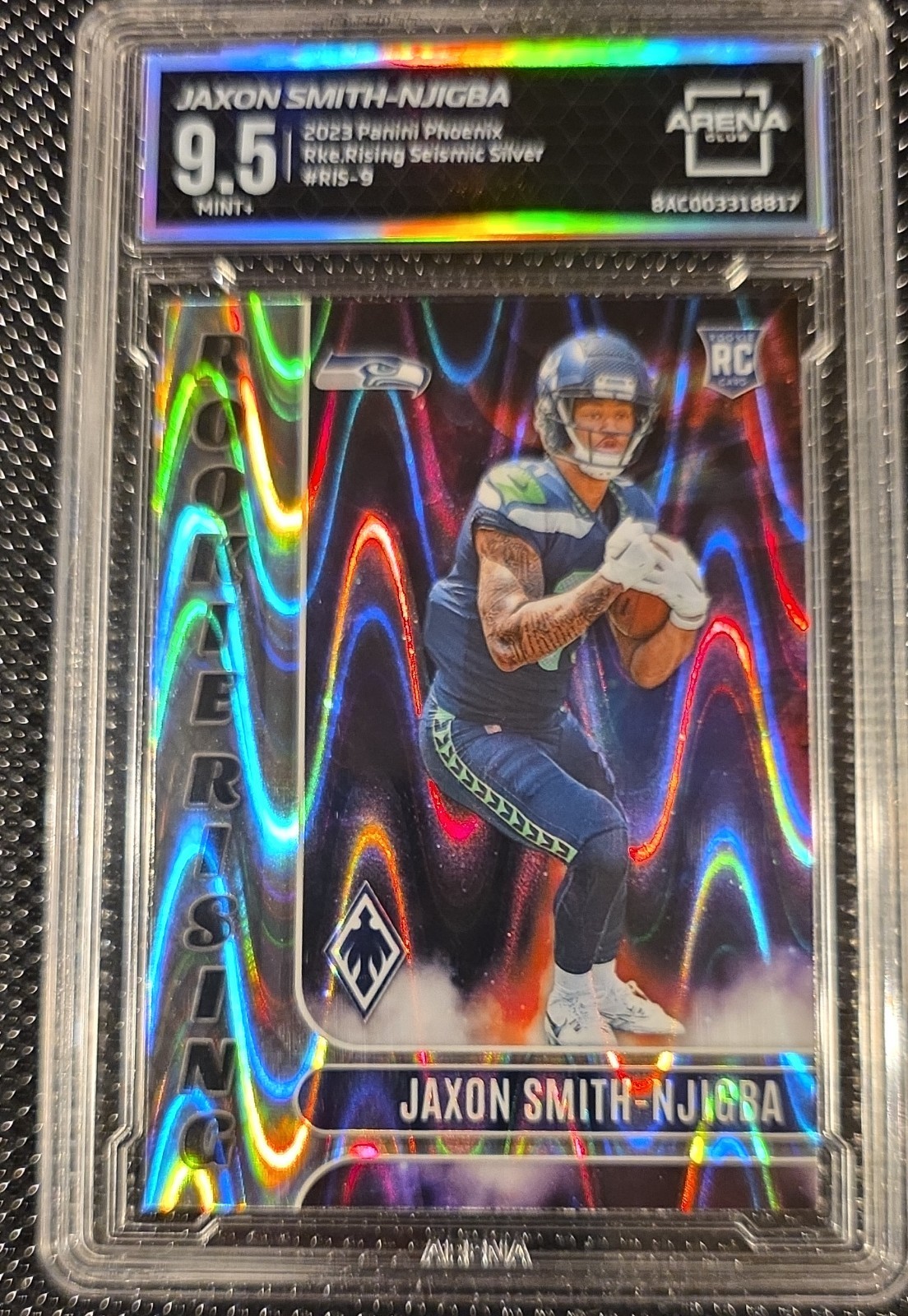 2023 Panini Phoenix - Rookie Rising Jaxon Smith-Njigba #RIS-9 Silver Seismic...