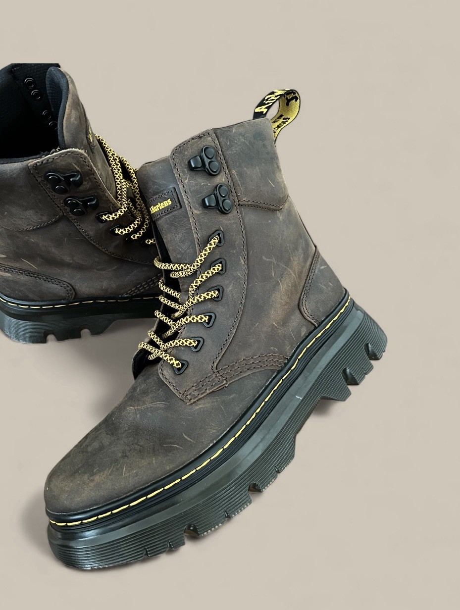 Dr. Martens Tarik Brown Leather Crazy Horse Boot Mens 8 Women’s 9 Distressed NEW image 8