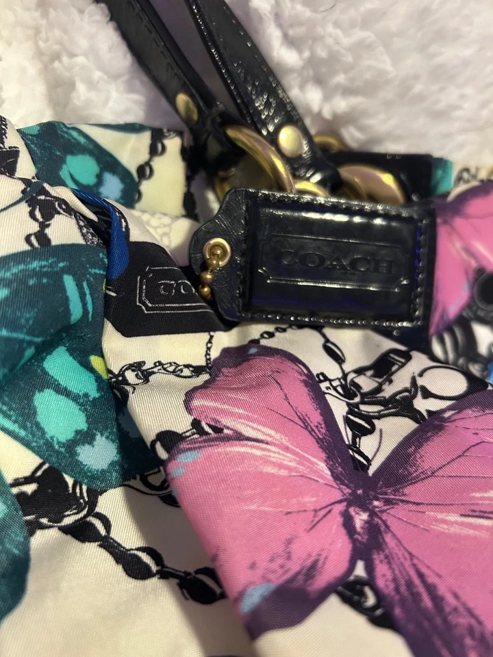 Vintage Coach Limited Edition Carly Butterfly XL Tote - Image 2 of 4