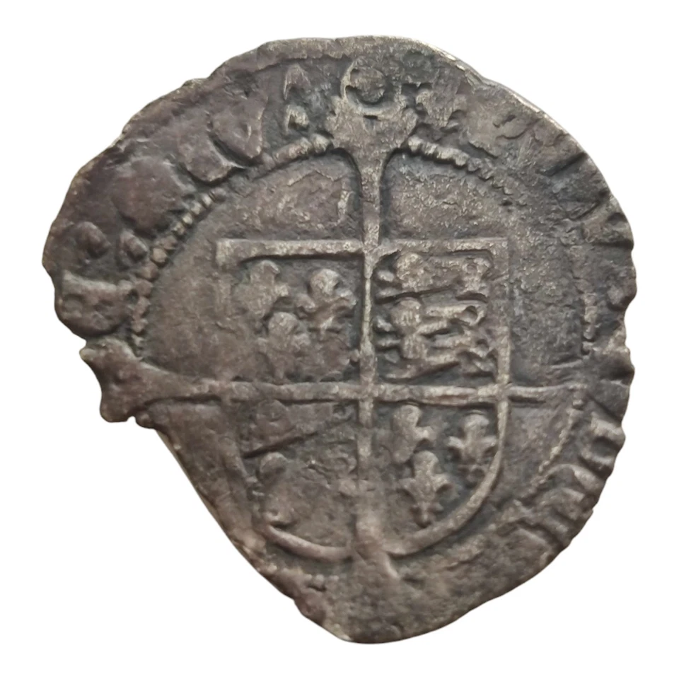 1547-1551 Inglaterra Enrique VIII Groat edición póstuma martillada plata inglesa 1M Foto 2 de 2