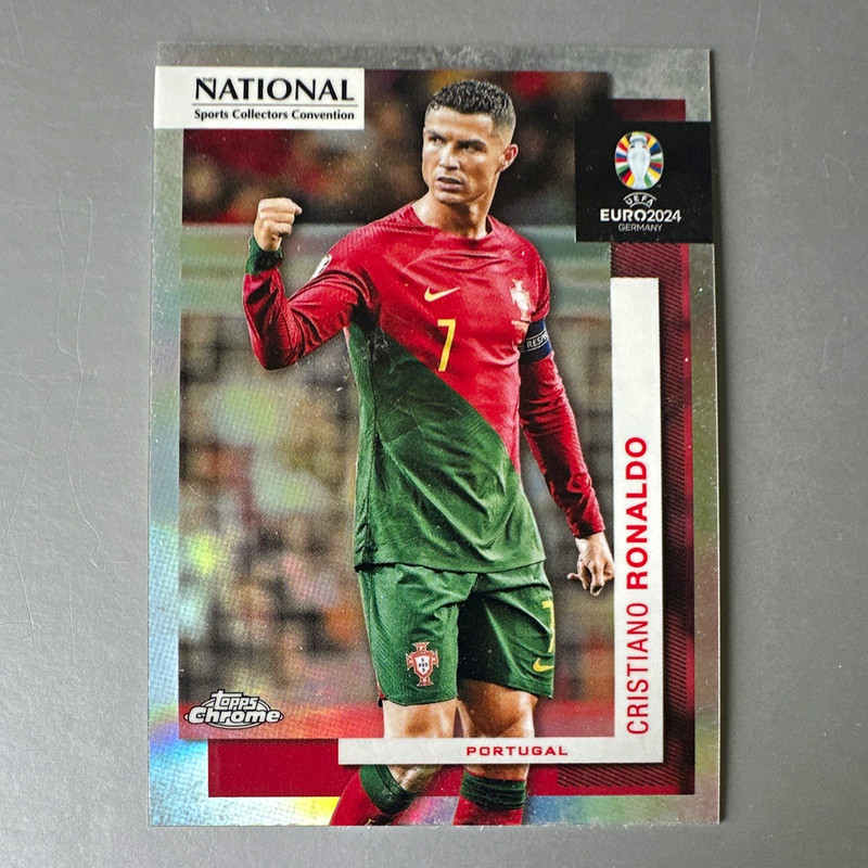Topps 2024 National Convention Topps Chrome UEFA Cristiano Ronaldo #SC-1 Base