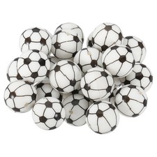 25PCS Football Beads 19mm Silicone Beads Sports Beads Bulk Ball Silicone
