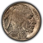 1936-S 5c Indian Head Buffalo Nickel - AU+ - SKU-Y6216