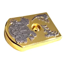 Beretta 92 96 Magazine Floor Plate Scroll – Metal Base Pad Gold & Nickel Finish