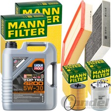 MANN INSPEKTIONSKIT+5L LIQUI MOLY 5W-30 ÖL passend für SKODA RAPID AUDI 1.6 TDI