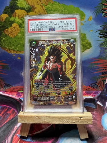 Dragon Ball Super  BT 18-147 SCR SS4 Vegito, A Light in the Dark  PSA 10!