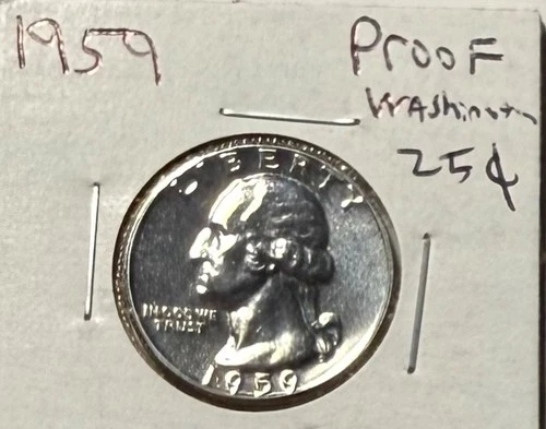 1959 proof washington quarter