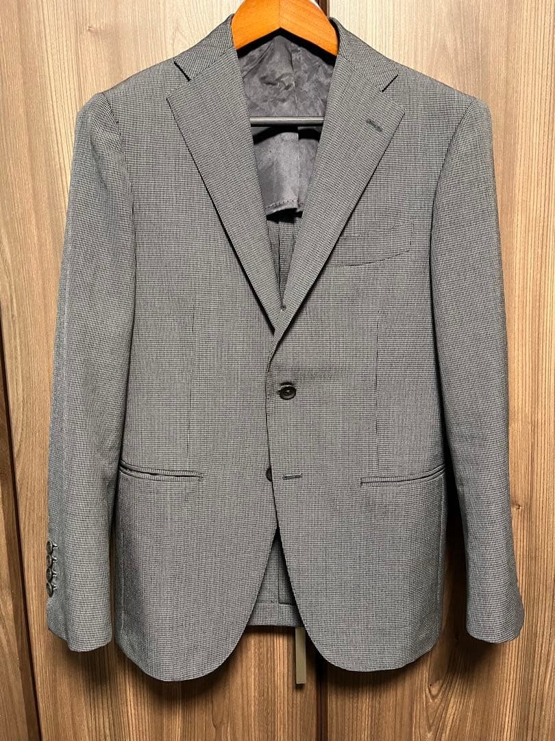 RING JACKET Tailored Houndstooth Wool Jacket Size… - image 2