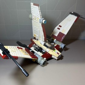 LEGO Star Wars 7674 V-19 Torrent Starfighter Incomplete For Parts 18.8x10.6x9.5
