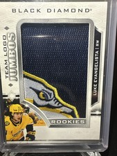 ROOKIE TEAM LOGO JUMBOS Luke Evangelista 2023-24 BLACK DIAMOND CUP SALE 1