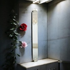 Specchio da parete in vetro veneziano sottile ed elegante 109 cm x 13 cm arredo casa moderno accento