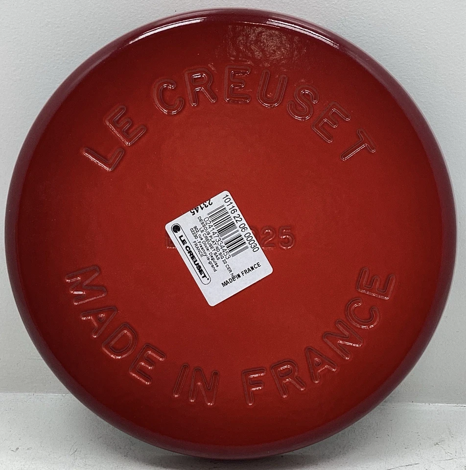 Le Creuset Enameled Round Signature Trivet Cast Iron New In Cerise (red) - Image 3 of 4