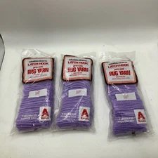 Columbia Minerva Monsanto Crafting Lilac Latch Hook Rug Yarn PreCut Vintage USA