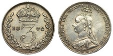Great Britain - 3 Pence 1892 - Victoria, Silver