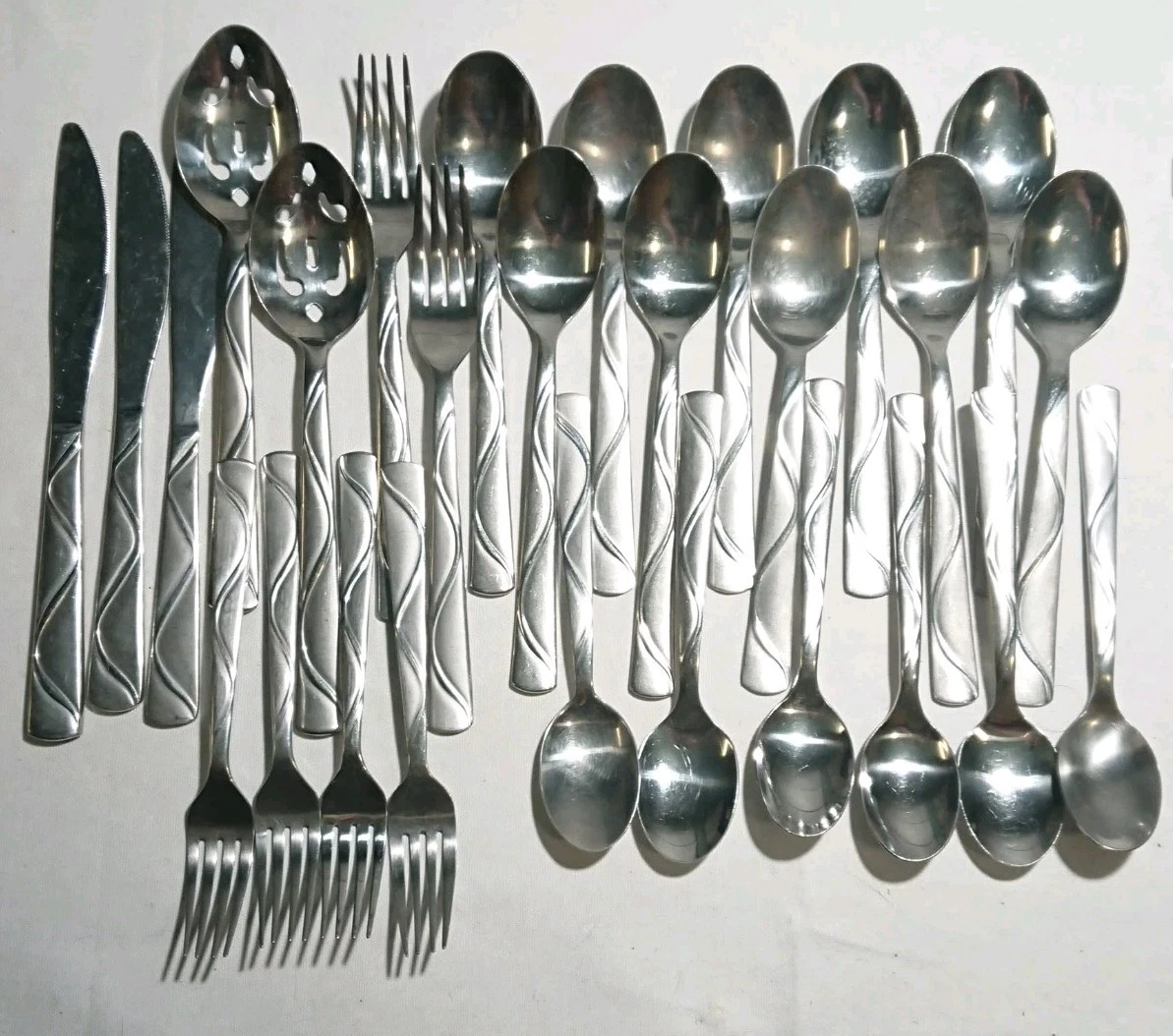 Cambridge Boa Frost Flatware Lot 27 Pc