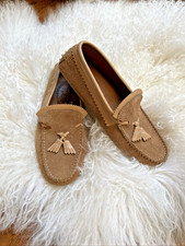 Lux Tod's Gommino Driving Shoes, Loafers w/ Tassels in Brown Suede, W Size 7.5 B