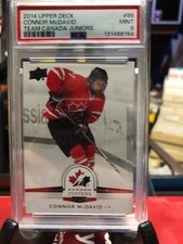 2014 upper deck team canada juniors Connor Mcdavid Rookie #99 PSA 9 🔥🔥🔥