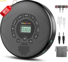 CD Player Portable,Discman Rechargeable,Walkman CD Player with Speaker, Headphon