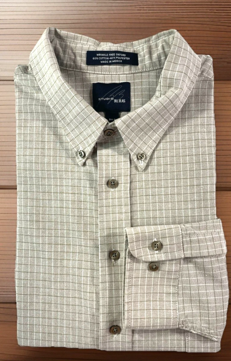 Bill Blass Polyester Button-Down Dress Shirts for Men for sale | eBay