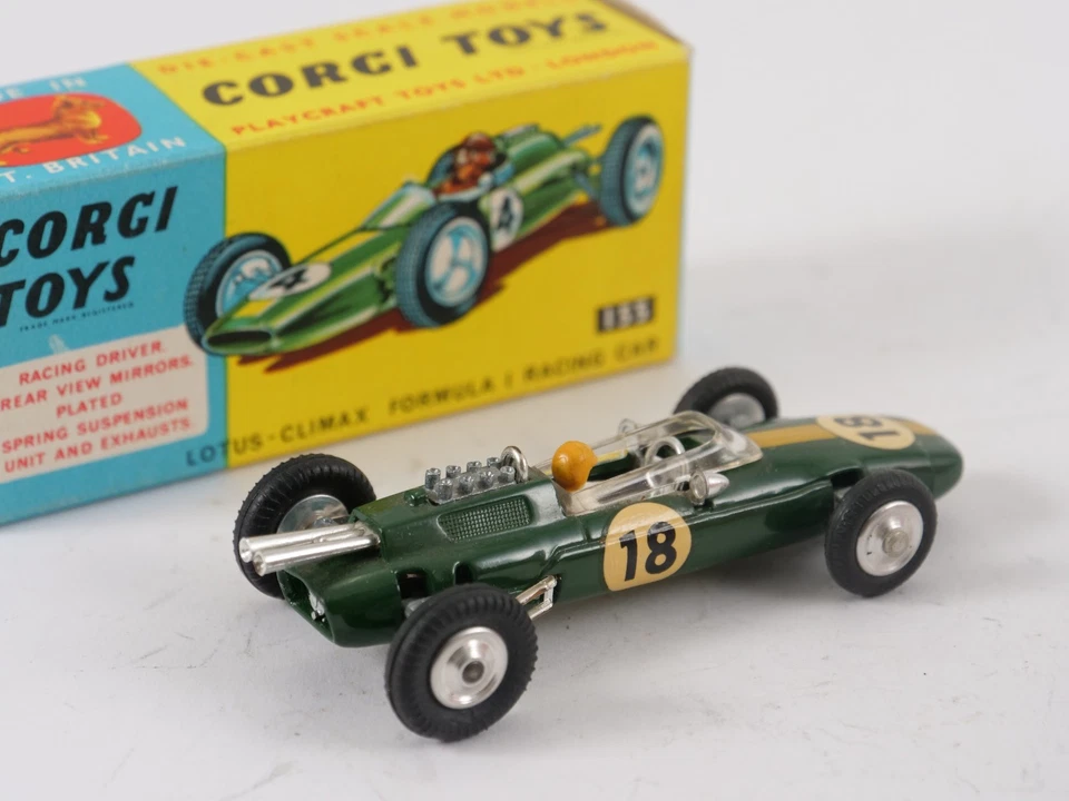 Corgi N° 155 Lotus Climax F1 Coche De Carreras #18 Nunca Jugado En Caja 1/43 - Imagen 2 de 4
