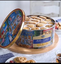 Jacobsen's Bakery Danish Butter Cookies Gift Tin 56.4 oz (3.53 lbs)