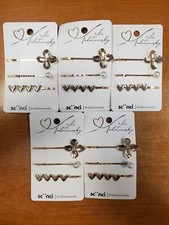 5 Packs of 3: Scunci Ali Fedotowsky Elegant Gold Metal Bobby Pins 6561 -R9P4a