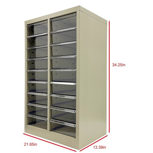 Metal File Cabinet with 18 Drawer Office Metal Storage Filing Cabinet Organizer - Picture 2 of 17