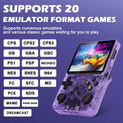 R40S Pro 256 GB 30.000+ Spiele Retro Handheld 3,5'' R36s Upgrade