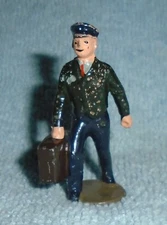 Johillco (John Hill & Co) Vintage Lead "Porter W/ Bag" EX Cond Free Ship Lot B