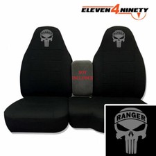 Designcovers For Ford Ranger 60-40 Front Seat Cover 1991-2012 Skull Black Designcovers For Ford Ranger 60-40 Front Seat Cover 1991-2012 Skull Black