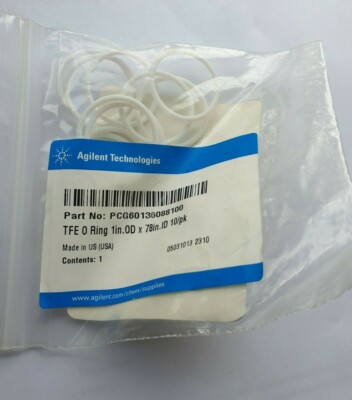 AGILENT PCG60136088100 TFE O-RING 1 ZOLL.0D X 78 ZOLL.ID 10 PK (R4S9.6B3)