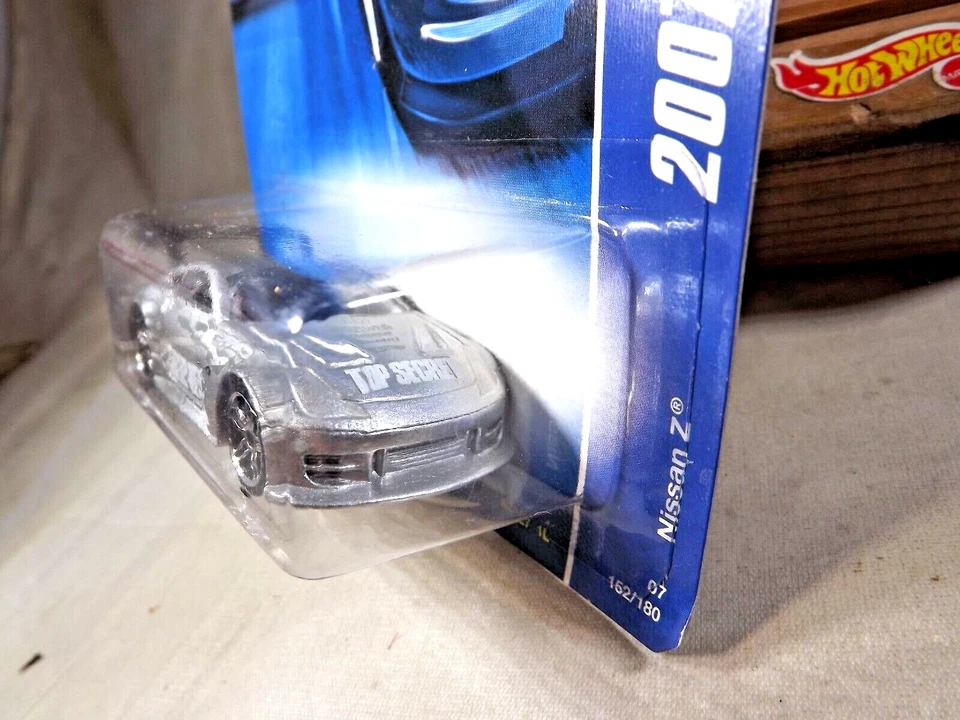 2007 风火轮 #152 All Stars 尼桑 Z 银色变体带铬 Pr5 Sp 车轮 — 第 4/4 张图片