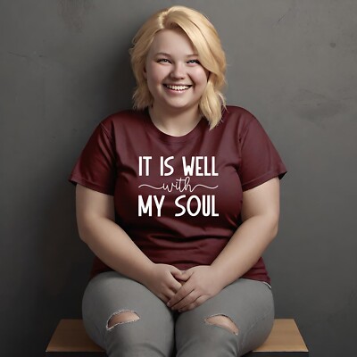Bible Verse Christian T-Shirt | It Is Well With My Soul |