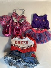Build a Bear Vintage workshop girls dresses shoe outfit lot