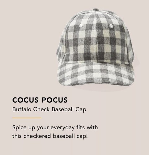 Cocus Pocus Buffalo Check Baseball Cap 