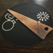 CHRISTIAN CROSS Hand Made Custom Copper Golf Divot Pitch Repair Tool!