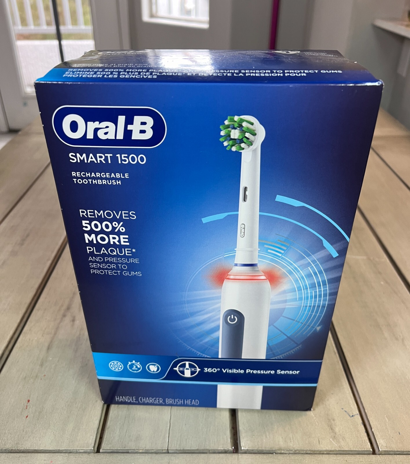 OralB Smart 1500 Electric Rechargeable Toothbrush, Blue 69055129692 eBay